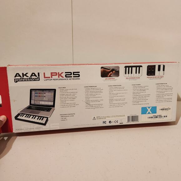 Akai LPK25 USB Performance Controller Keyboard Used W Original Box Musician Tool - Picture 4 of 7
